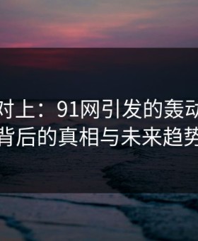 线索刚对上：91网引发的轰动，揭秘背后的真相与未来趋势