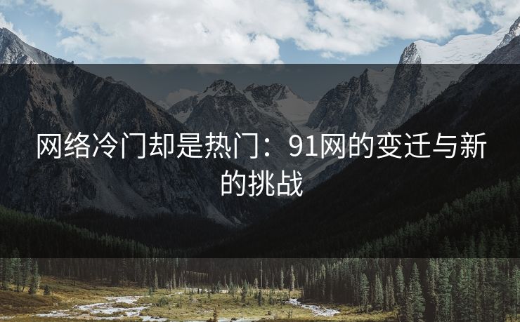 网络冷门却是热门:91网的变迁与新的挑战 网络冷门却是热门:91网的变迁与新的挑战